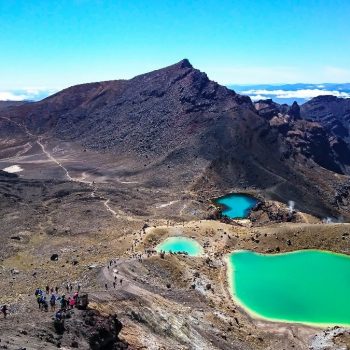 De Emerald Lakes in Tongariro National Park